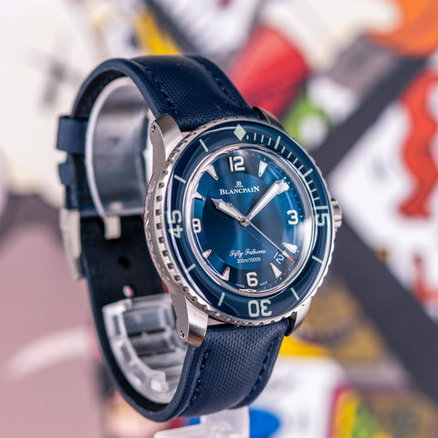 Blancpain Fifty Fathoms laxury Watch with side image