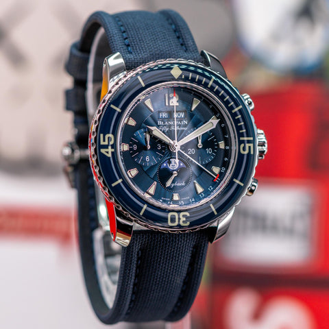 Blancpain Fifty Fathoms Chronographe Flyback Quantième Complet 45MM 5066F-1140-52B