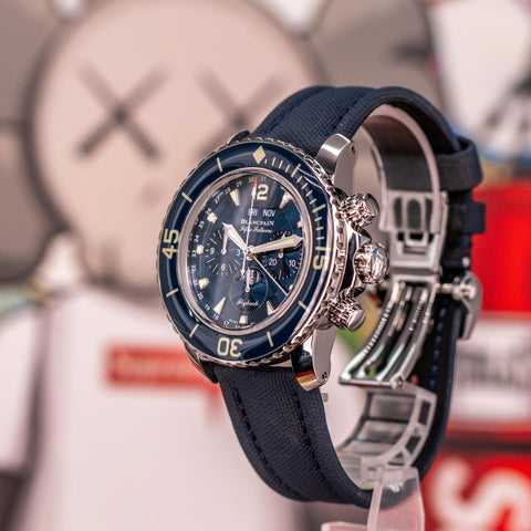 Blancpain Fifty Fathoms Chronographe Flyback Quantième Complet 45MM 5066F-1140-52B