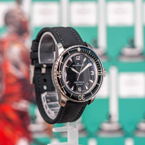 Blancpain Fifty Fathoms Titanium 45MM Black Dial 5015-12B30-B52A