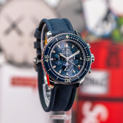 Blancpain Fifty Fathoms Chronographe Flyback Quantième Complet 45MM 5066F-1140-52B