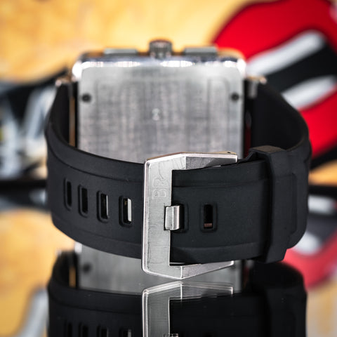 Bell & Ross BR 01 Chronograph 46MM Grey Dial Rubber Strap (BR0194-TI-PRO)