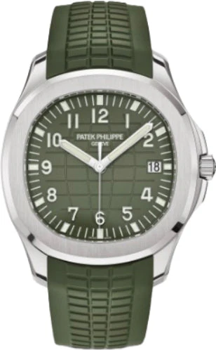 Patek Philippe Aquanaut "Jumbo" White Gold Khaki Green Dial | 5168G-010