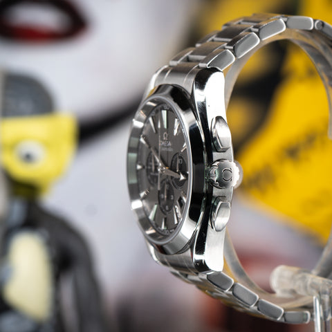 OMEGA Seamaster Aqua Terra Chronograph Grey Teak Dial 150M 44MM Steel Bracelet (231.10.44.50.06.001)