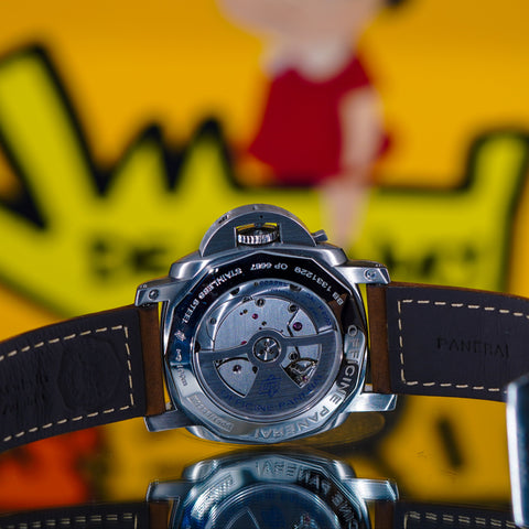 Panerai Luminor Marina 10 Days GMT 44MM Black Dial Leather Strap (PAM00270)