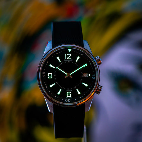 Jaeger-LeCoultre laxury watch with Pucks and timepieces