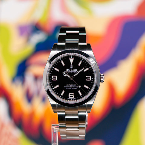 Rolex Explorer 214270 previously in the Pucks & Timepieces pre-owned inventory