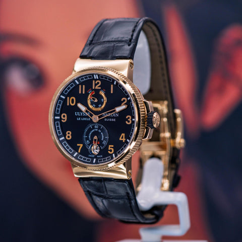 Ulysse Nardin Marine Chronometer Manufacture 43MM Black Dial 1186-126/6