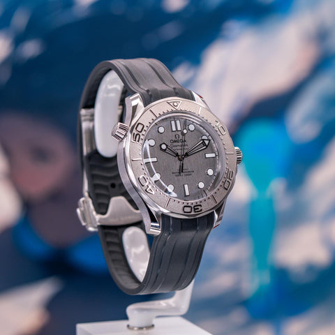 Omega Seamaster Diver 300M 2026 Grey Dial Rubber Strap 210.32.42.20.06.002