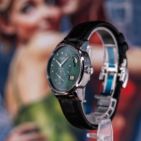  Glashütte Original Panomaticlunar Green laxury watch