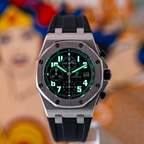 Audemars Piguet Royal Oak Offshore Chronograph Black Dial Rubber Strap 26020ST.OO.D101CR.01