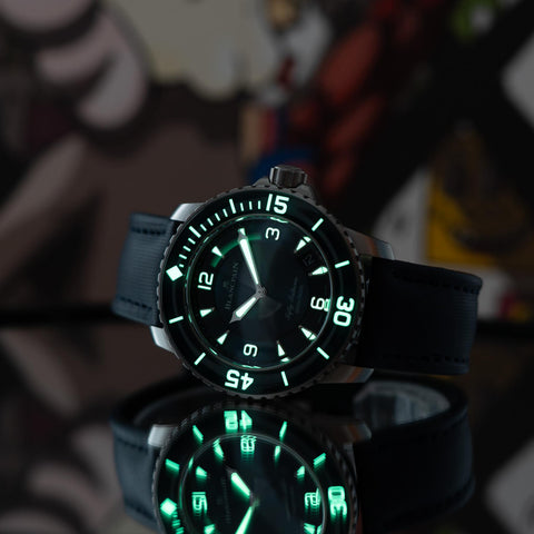 Blancpain Fifty Fathoms laxury Watch with  blsck dial 