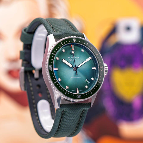 Blancpain Fifty Fathoms Bathyscaphe Limited Edition Green Dial 5000-1153-H52A