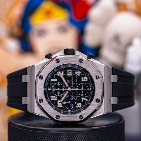 Audemars Piguet Royal Oak Offshore Chronograph Black Dial Rubber Strap 26020ST.OO.D101CR.01
