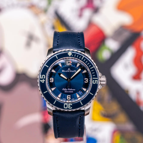 Blancpain Fifty Fathoms Watch with Pucks  and timepieces