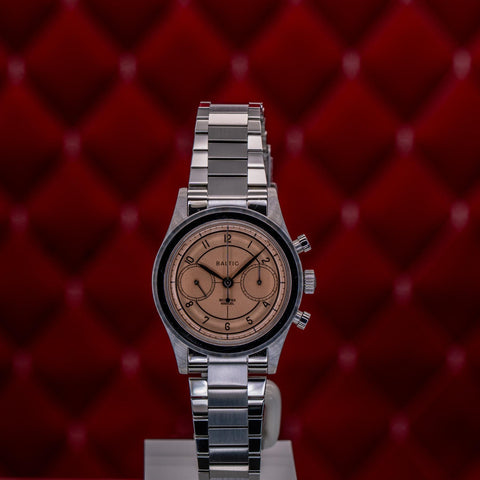 Baltic x Worn & Wound Bi‑Compax Limited Edition of 100 Salmon Dail