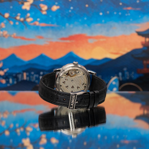 A. Lange & Söhne Lange 1 Moon Phase Black Dial White Gold 192.029