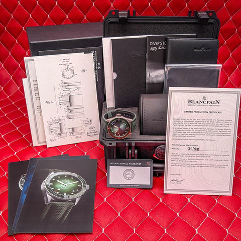 Blancpain Fifty Fathoms Bathyscaphe Limited Edition Green Dial 5000-1153-H52A