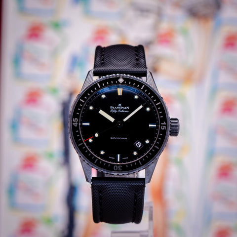 Blancpain Fifty Fathoms Bathyscape Ceramic "Darth Vader" Black Dial 5000-0130-B52A