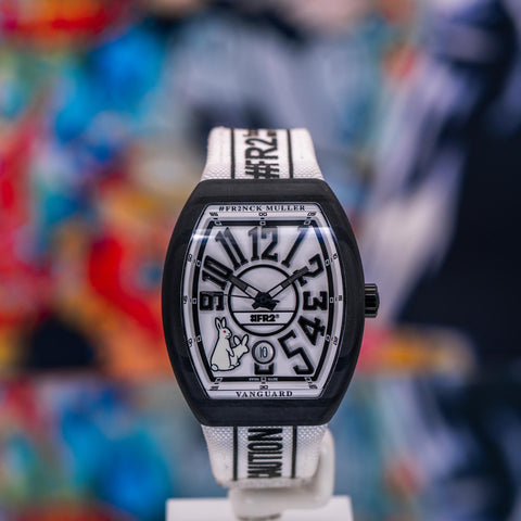 Franck Muller Vanguard #FR2 “Rabbits” L.E. 41MM White Dial Textile Strap V41SCDT FR2 GFGRNR NR