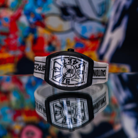 Franck Muller Vanguard #FR2 “Rabbits” L.E. 41MM White Dial Textile Strap V41SCDT FR2 GFGRNR NR