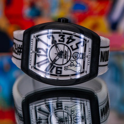 Franck Muller Vanguard #FR2 “Rabbits” L.E. 41MM White Dial Textile Strap V41SCDT FR2 GFGRNR NR