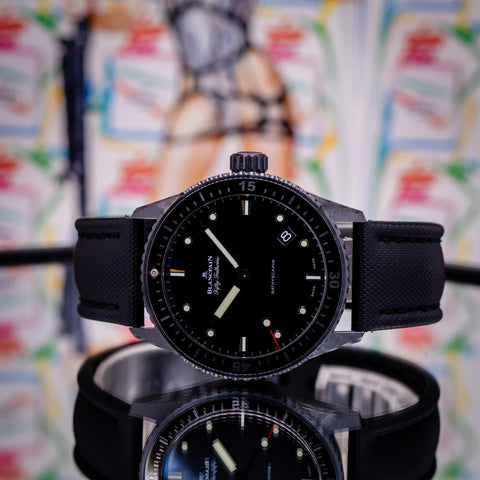 Blancpain Fifty Fathoms Bathyscape Ceramic "Darth Vader" Black Dial 5000-0130-B52A