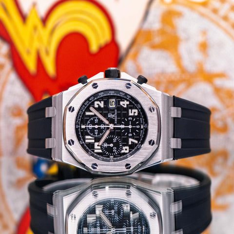 Audemars Piguet Royal Oak Offshore Chronograph Black Dial Rubber Strap 26020ST.OO.D101CR.01