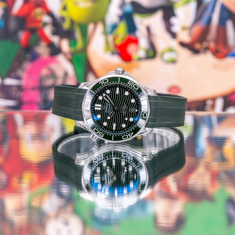 Omega Seamaster Diver 300M “Seaweed” Green Dial Rubber 42mm 210.32.42.20.10.001