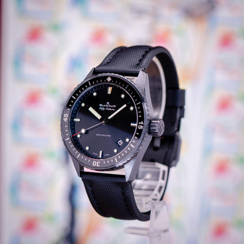 Blancpain Fifty Fathoms Bathyscape Ceramic "Darth Vader" Black Dial 5000-0130-B52A