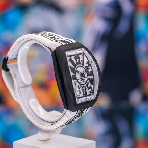 Franck Muller Vanguard #FR2 “Rabbits” L.E. 41MM White Dial Textile Strap V41SCDT FR2 GFGRNR NR