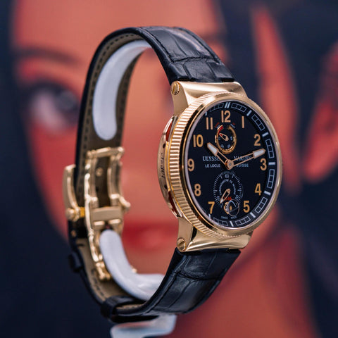 Ulysse Nardin Marine Chronometer Manufacture 43MM Black Dial 1186-126/6