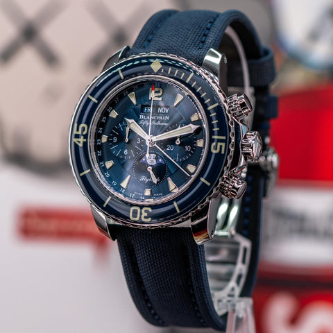 Blancpain Fifty Fathoms Chronographe Flyback Quantième Complet 45MM 5066F-1140-52B