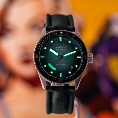 Blancpain Fifty Fathoms Bathyscaphe Limited Edition Green Dial 5000-1153-H52A