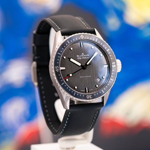 Blancpain Fifty Fathoms Bathyscaphe Titanium Anthracite Dial 5000-1210-G52A