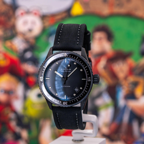 Blancpain Fifty Fathoms Bathyscaphe Black Ceramic Black Dial 5000-0130-B52A