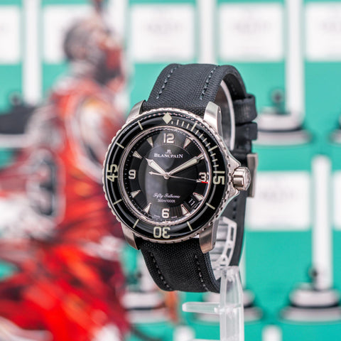Blancpain Fifty Fathoms Titanium 45MM Black Dial 5015-12B30-B52A