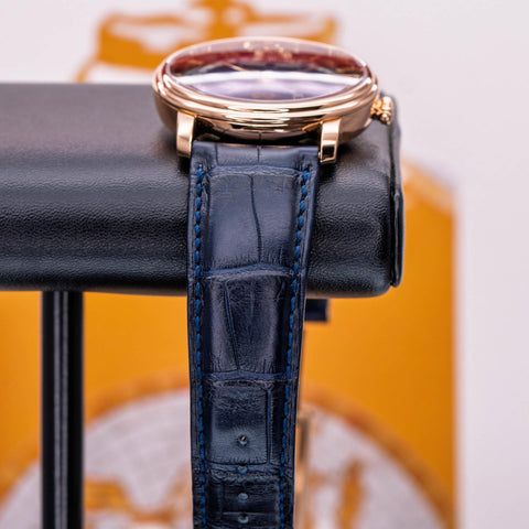 Blancpain Villeret Quantième Complet Blue Dial 6654-3640-55B