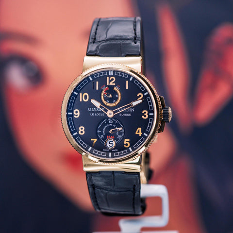 Ulysse Nardin Marine Chronometer Manufacture 43MM Black Dial 1186-126/6