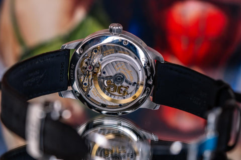  Glashütte Original Panomaticlunar Green laxury watch with Opne dail image  