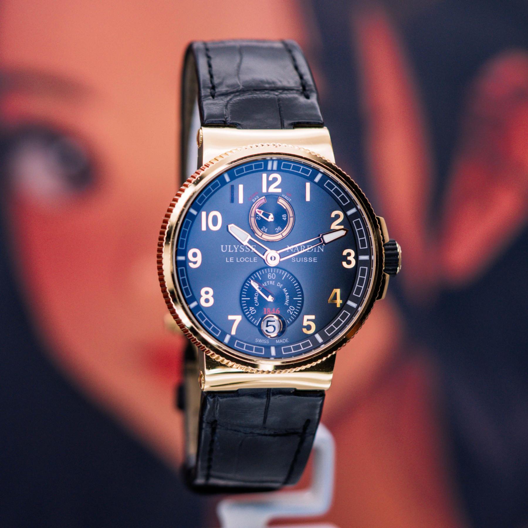 Ulysse Nardin Marine Chronometer Manufacture 43MM Black Dial 1186