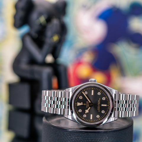Tudor Black Bay Black Diamonds Anthracite Dial M79640-0004 - Dial Close-Up View