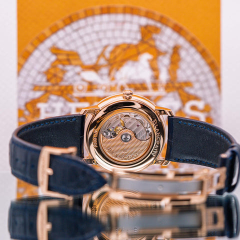 Blancpain Villeret Quantième Complet Blue Dial 6654-3640-55B