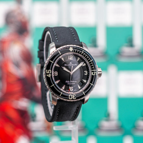 Blancpain Fifty Fathoms Titanium 45MM Black Dial 5015-12B30-B52A