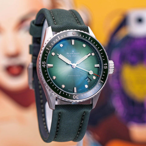Blancpain Fifty Fathoms Bathyscaphe Limited Edition Green Dial 5000-1153-H52A