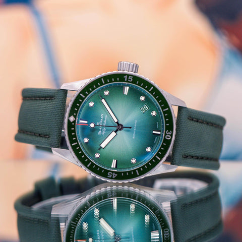 Blancpain Fifty Fathoms Bathyscaphe Limited Edition Green Dial 5000-1153-H52A