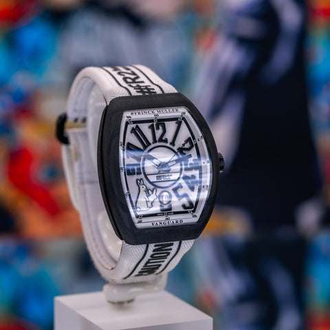 Franck Muller Vanguard #FR2 “Rabbits” L.E. 41MM White Dial Textile Strap V41SCDT FR2 GFGRNR NR