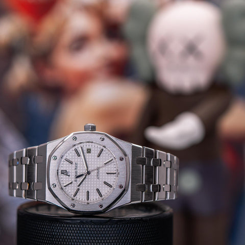 Audemars Piguet Royal Oak 39mm "Grande Tapisserie" White Dial 15300ST.OO.1220ST.01