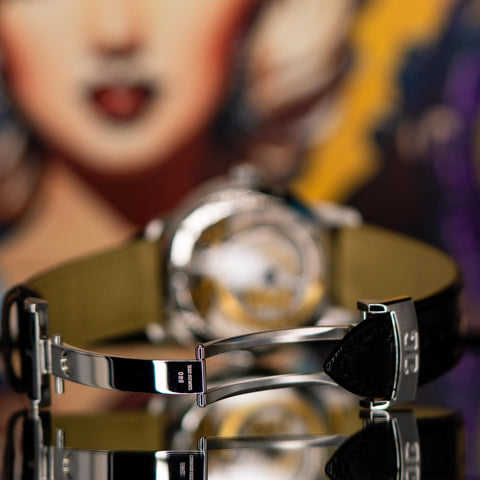  Glashütte Original PanoMaticLunar  laxury watch with back image 