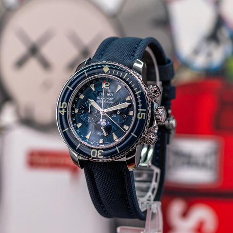 Blancpain Fifty Fathoms Chronographe Flyback Quantième Complet 45MM 5066F-1140-52B